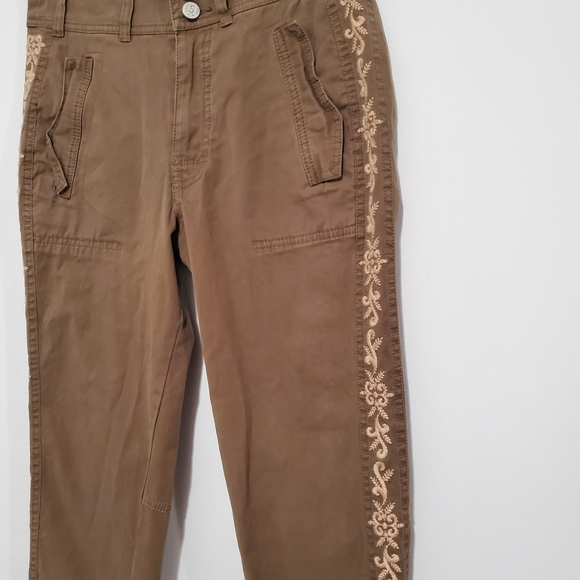 Sundance Melbourne Embroidered Cargo Jogger Pant Army Green Women’s Sz 6 Utility - Picture 2 of 10